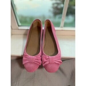 UGG Australia Rohan Perf Ballet Flats with Bow in Pink Women’s Size 10